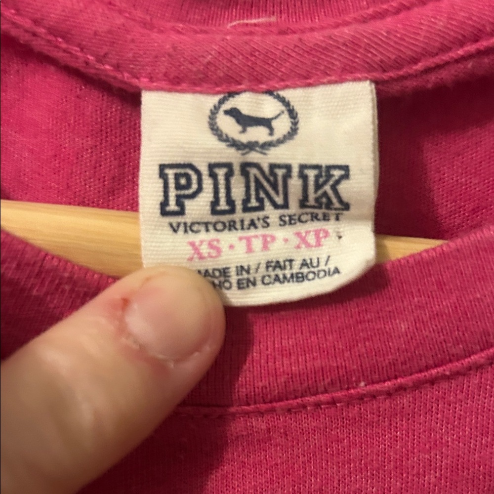PINK Victoria's Secret Bold Pink Tee - Picture 2 of 3